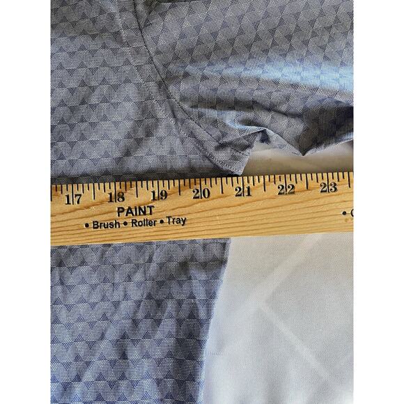 Ben Sherman Dress Shirt Mens Medium 15-15.5 32/33 Blue Button-Up Slim Stretch - Picture 10 of 11